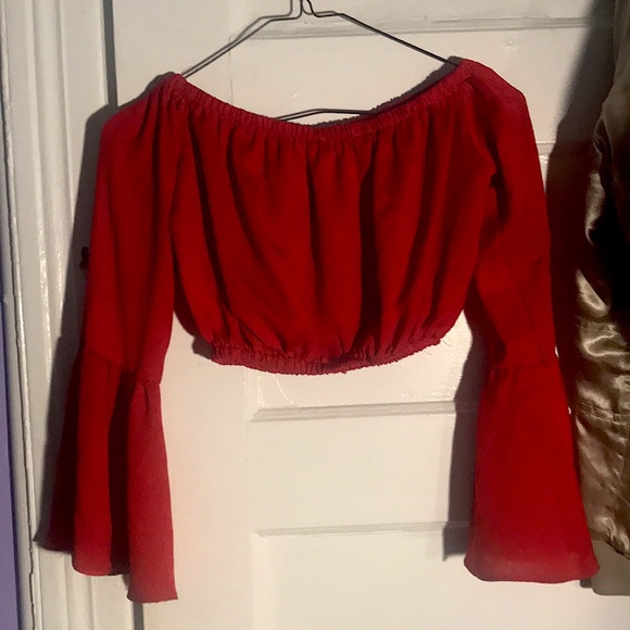 Red Crop Top - Picture 2 of 2